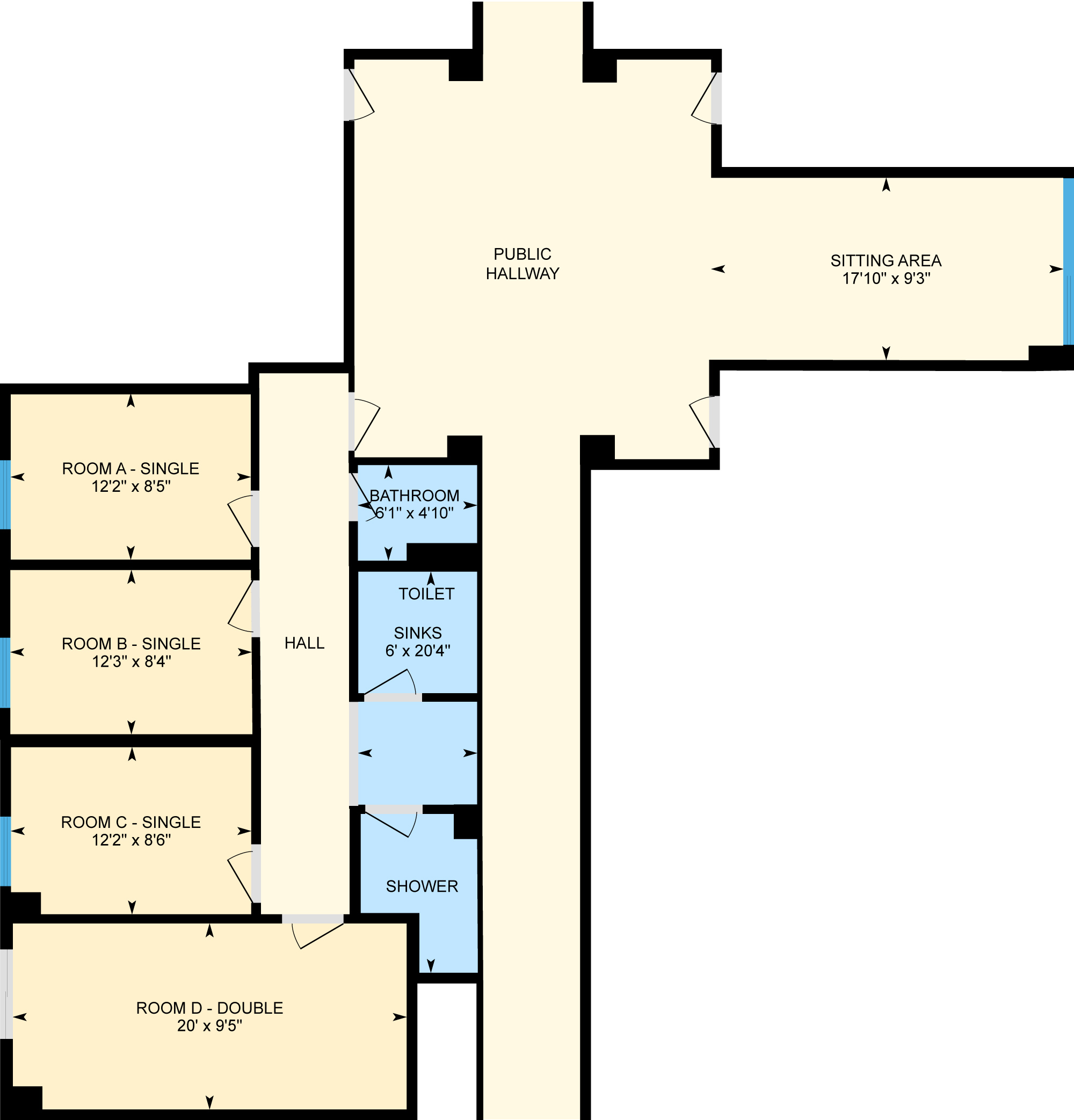 Floor plan from Toni Morrison Hall