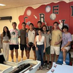 Cornell Students in Bowling Alley