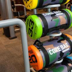 Corebags in rack