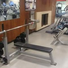 Bench Press and Cardio at Helen Newman Fitness Center