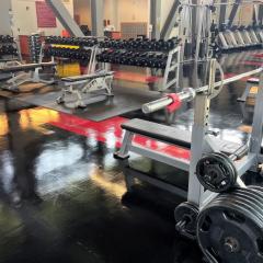 dumbbells and bench presses at Noyes