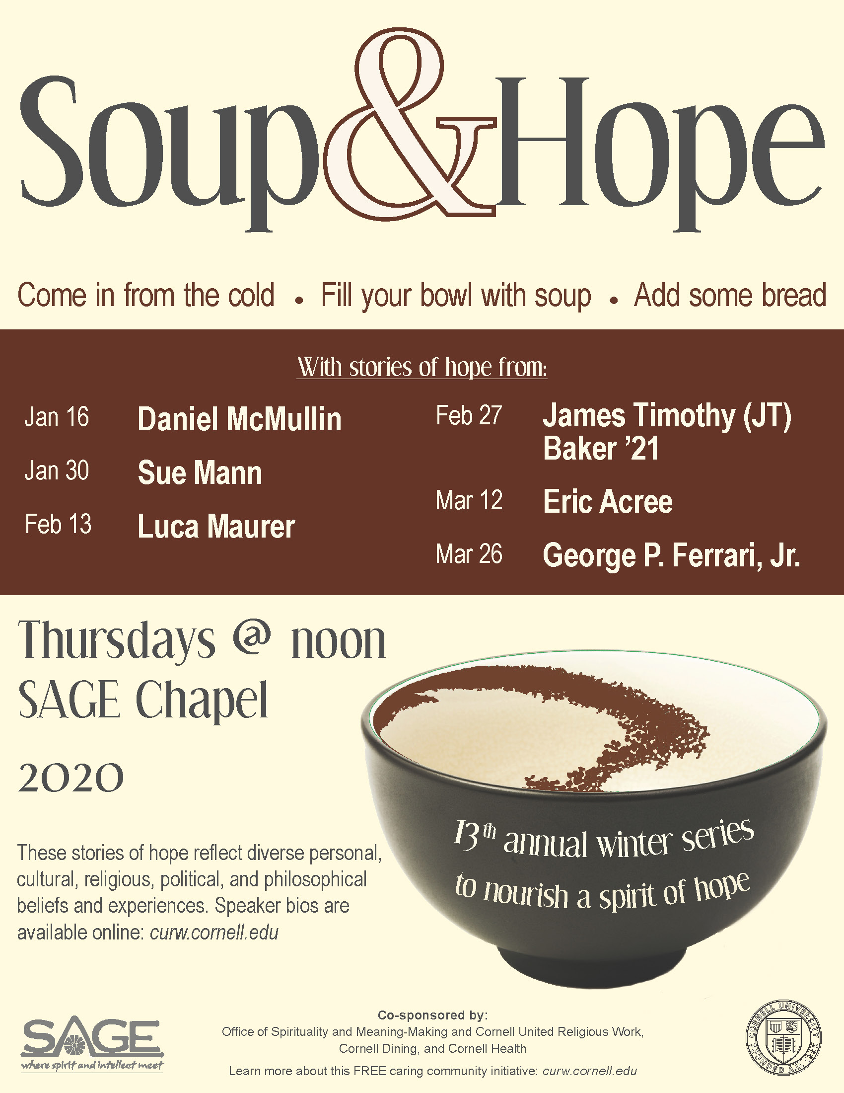 Soup & Hope Poster for 2020