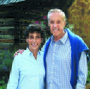 Judy and Fred Wilpon posing outdoors