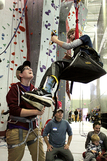 Grant Funds Adaptive Climbing Initiative at the Lindseth Climbing Center