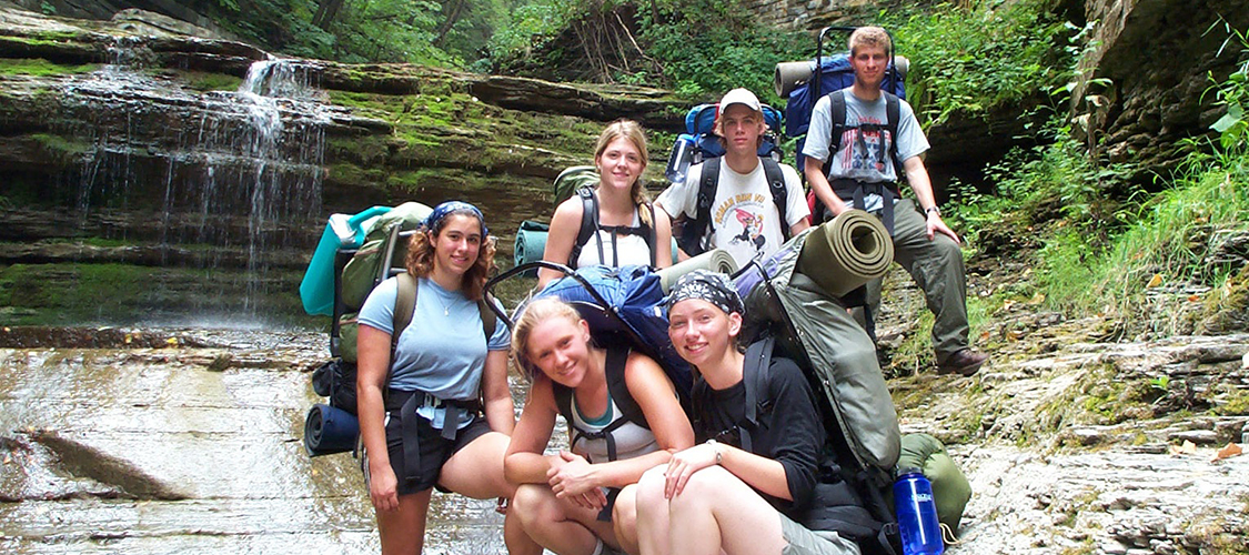 Backpacking group