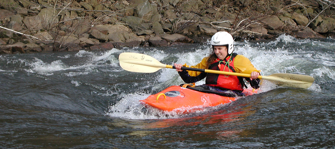 Whitewater kayaking