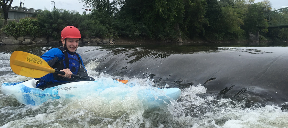 Whitewater kayaking