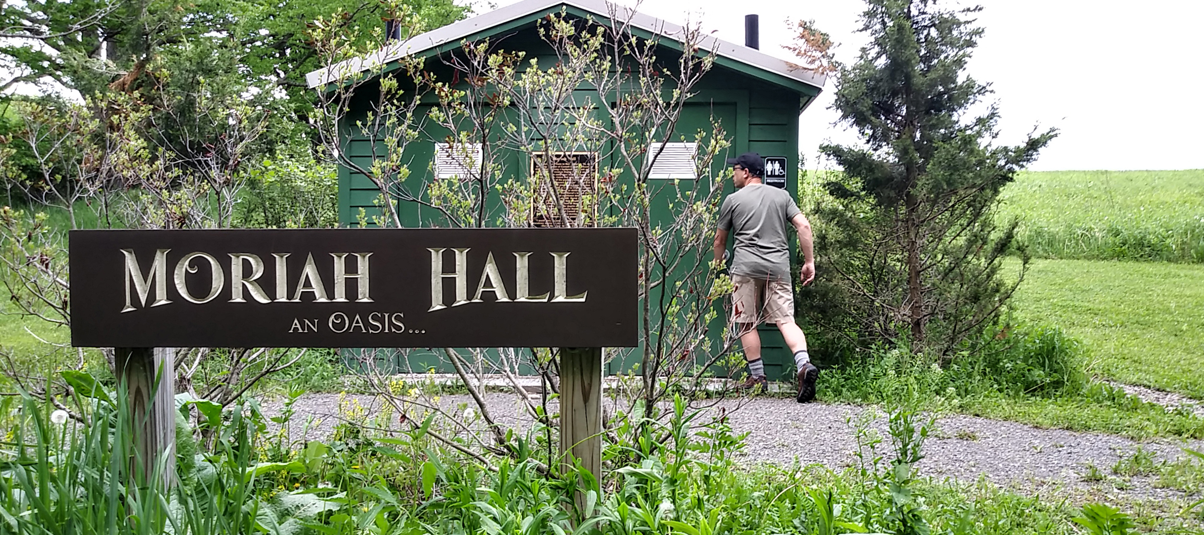 Relief can be had at Moriah Hall, the composting toilet facilities at the Hoffman Challenge Course