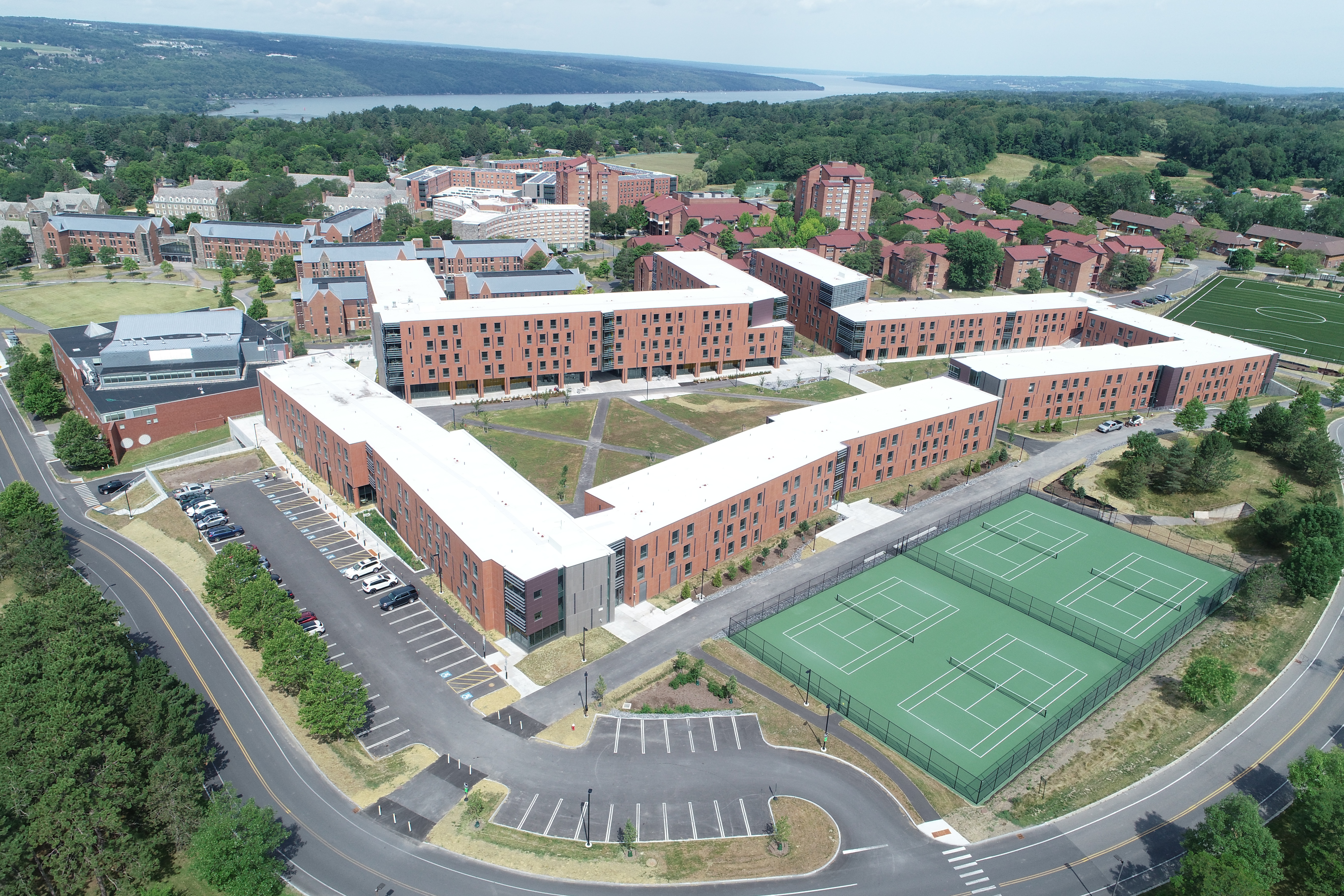 Aerial photo of the NCRE, including the turf field.