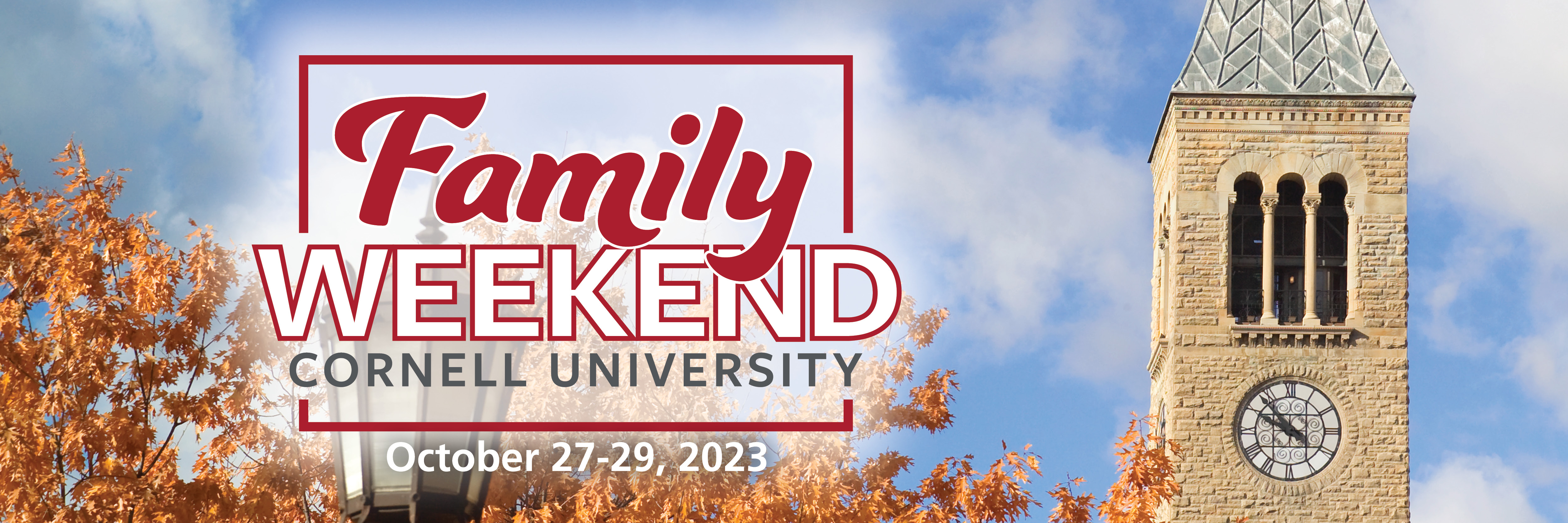 Family Weekend October 27-29, 2023 