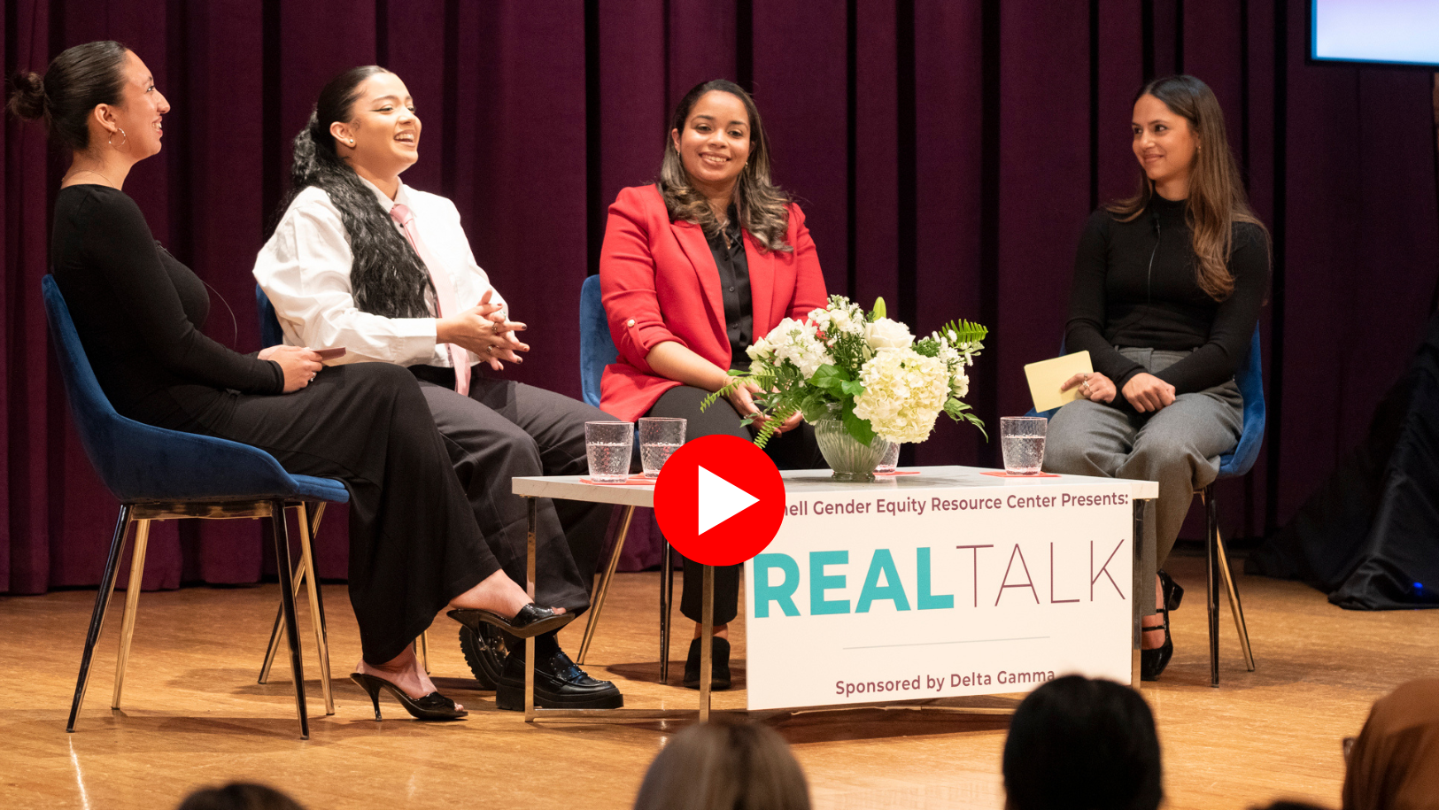 Speakers on stage at the 2024 REAL Talk event