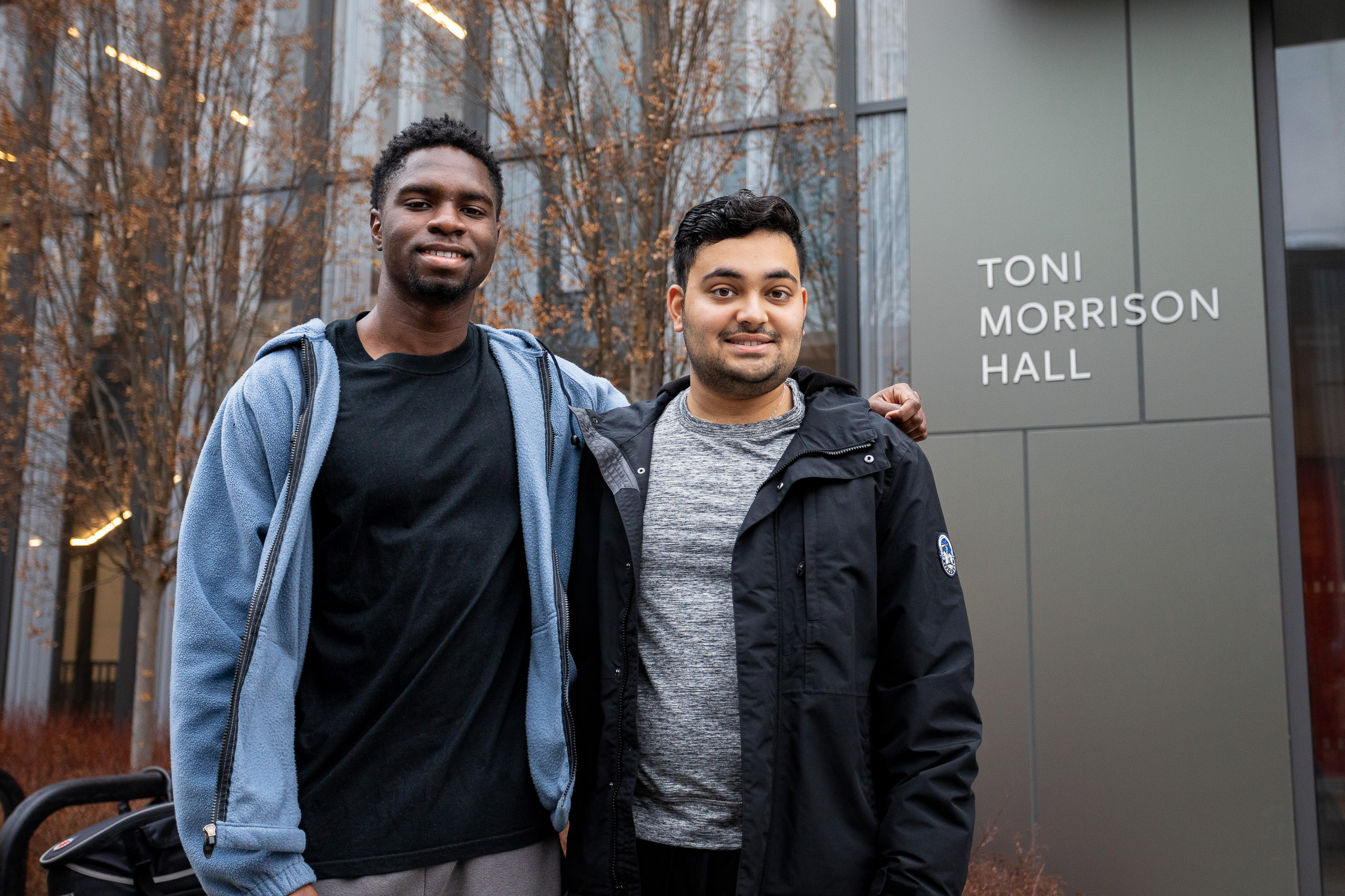 Justin Eburuoh ’27 and Branden Sattler ’26 are residents of Language House and are grateful for the community they’ve found in the program house.  