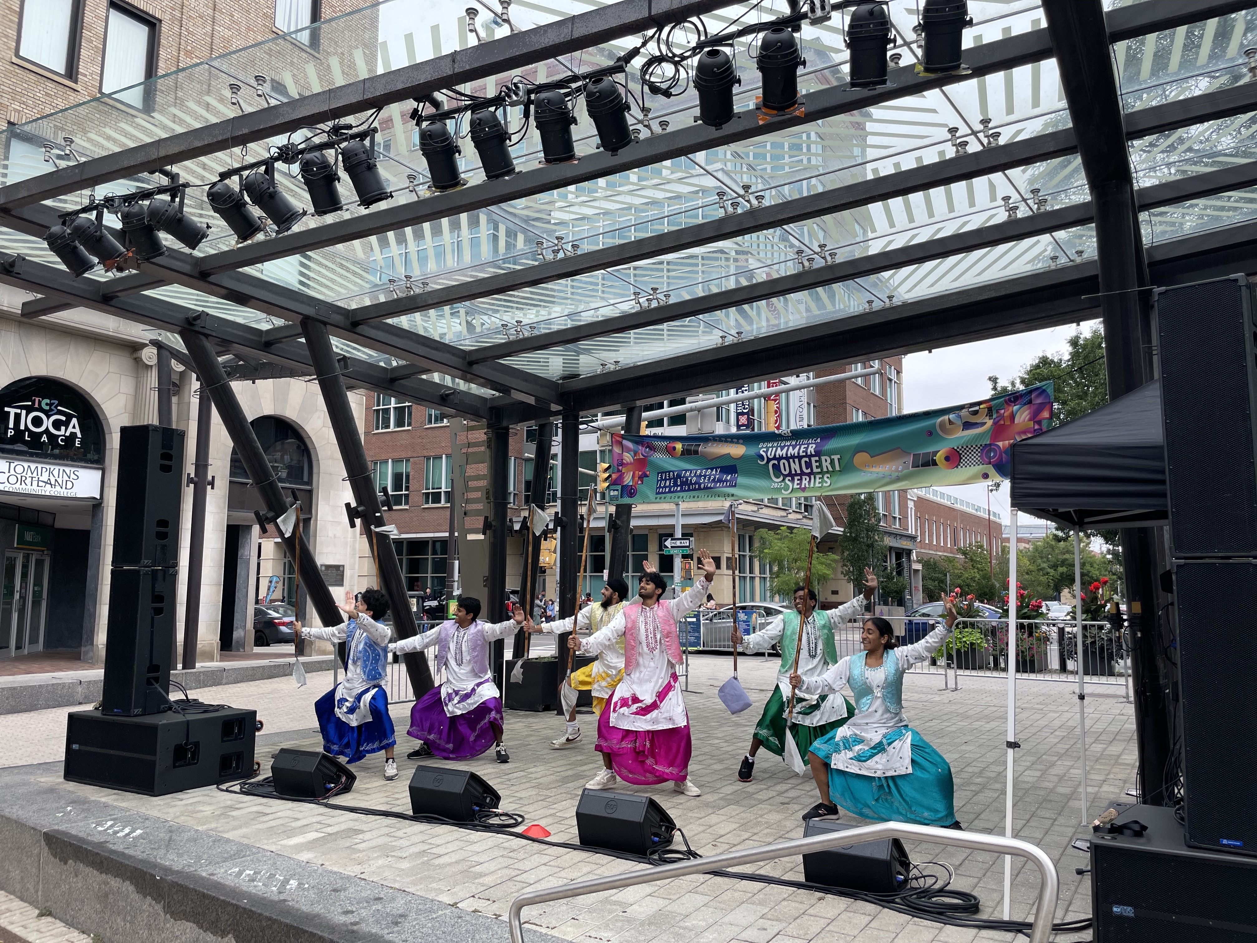 Cornell Bhangra performing at CU Downtown 2023