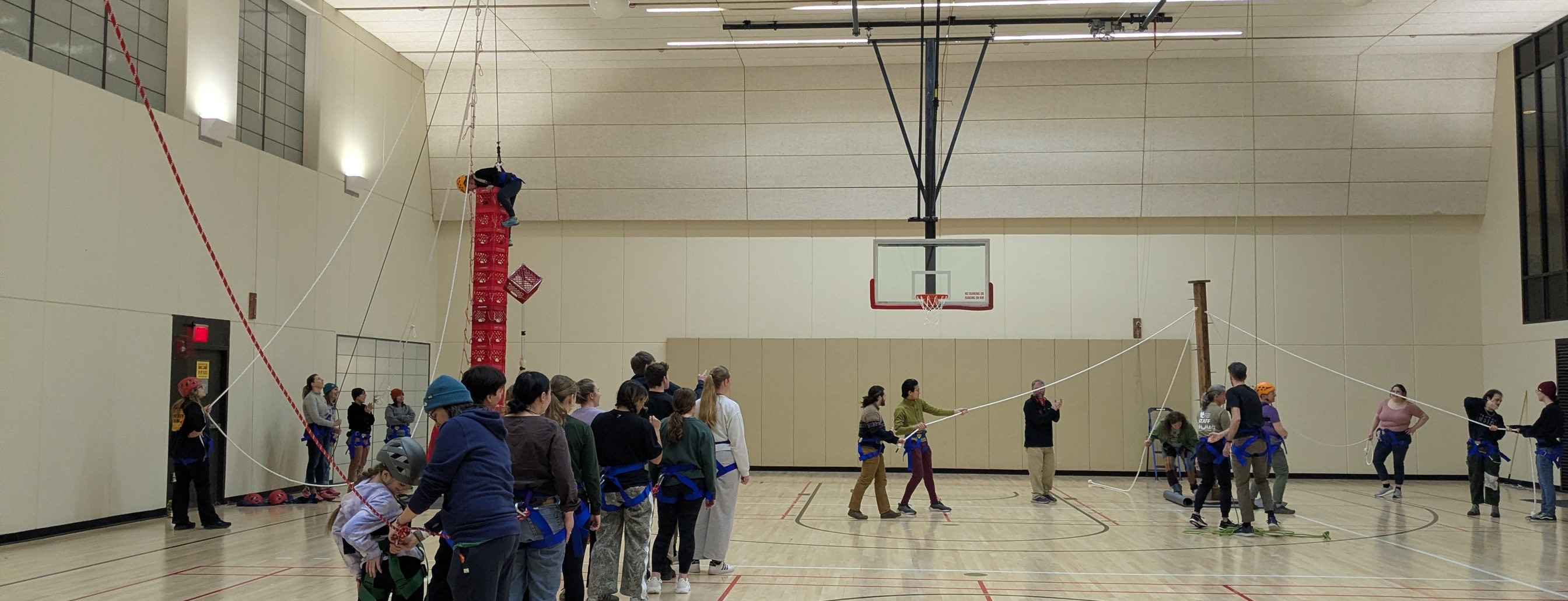 Noyes indoor challenge course