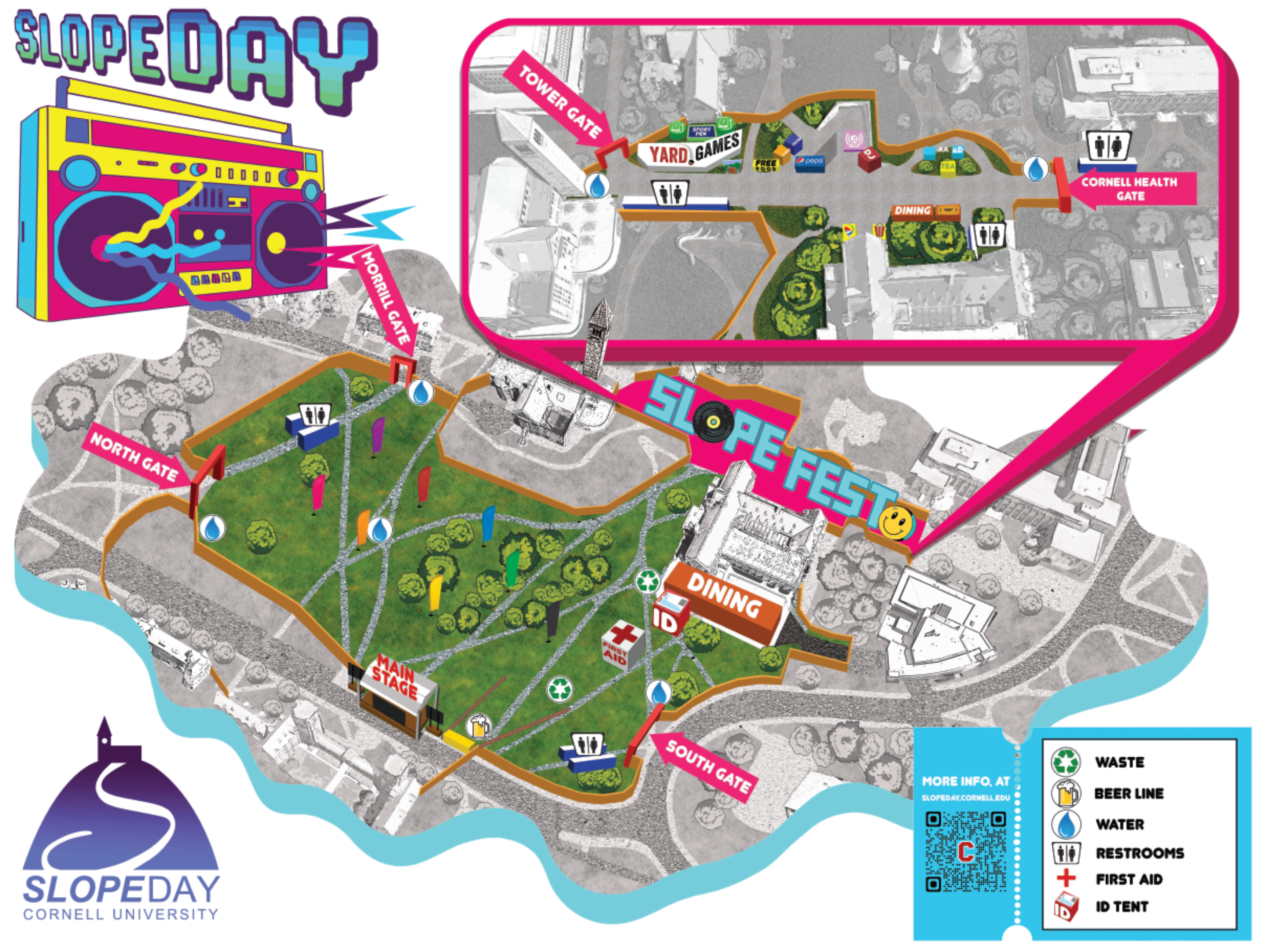 Slope Day 2023 map