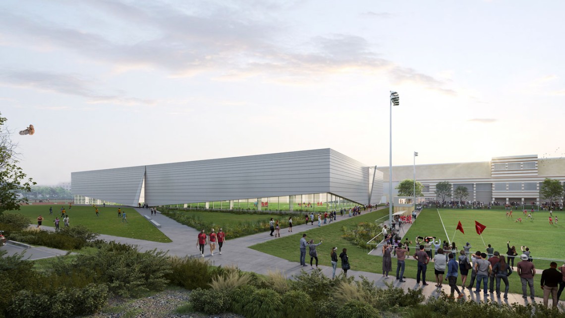 Cornell's proposed Field House rendering