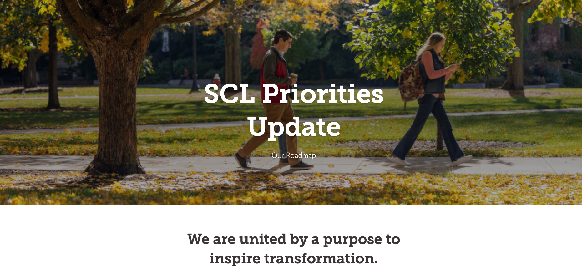 SCL Priorities Website