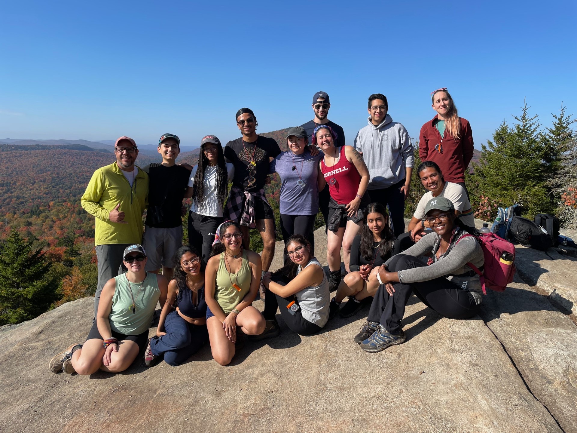 Emerging Leaders at the top of Castle Rock, Blue Mt. Lake
