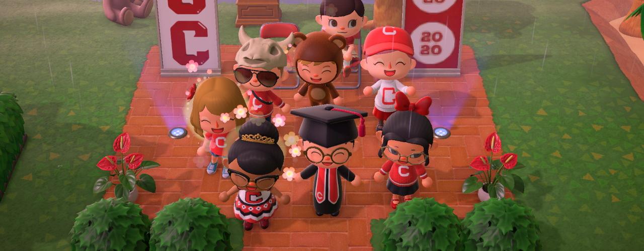 Celebrating Class of 2020 on Animal Crossing: New Horizons