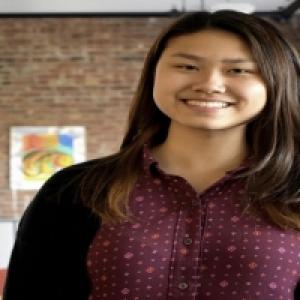 Image of student in dining hall