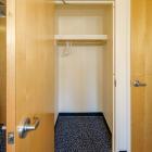 Example of a closet in a single or a double room in Mews Hall.