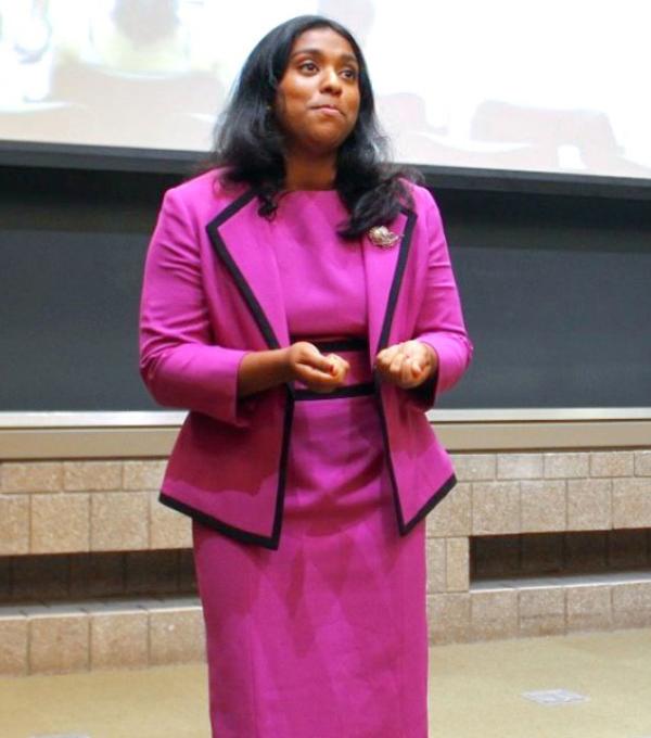 Asha Prabhat ’24, co-captain of the Cornell Speech Team