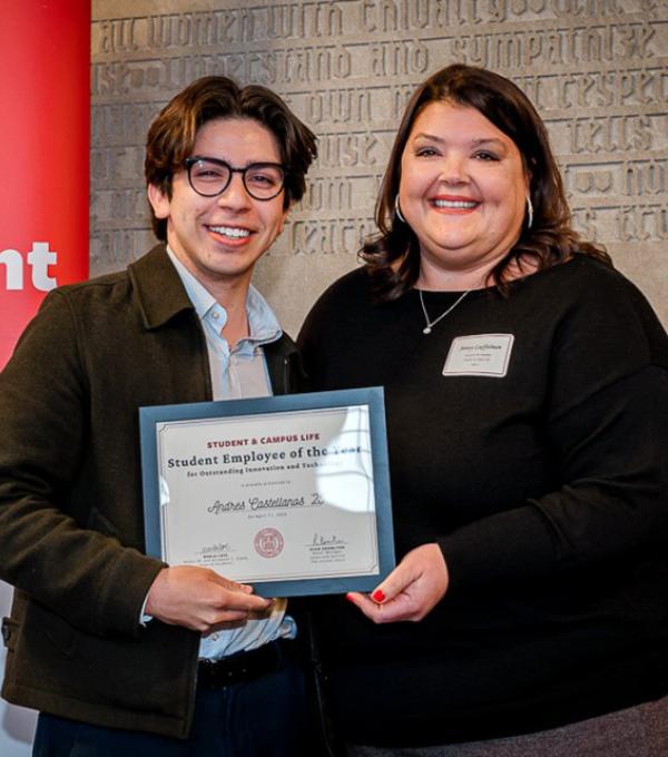Student receives Student Employment Award