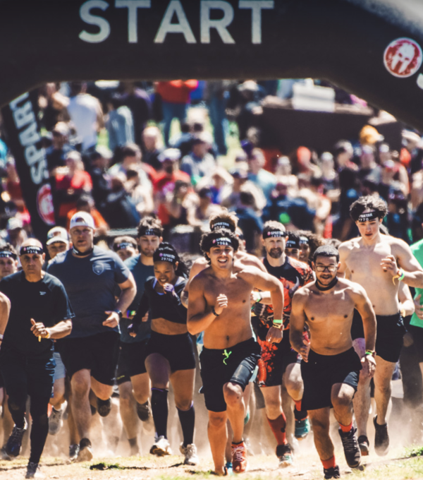 Runners at the beginning of a race