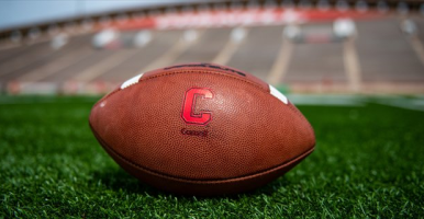 Football with Cornell C block