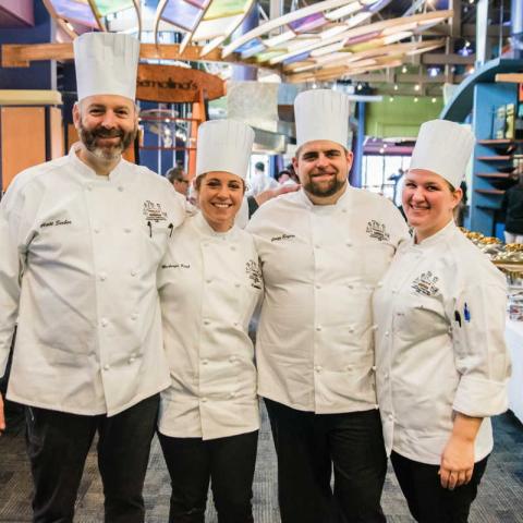 Cornell Dining chefs at Skidmore culinary competition