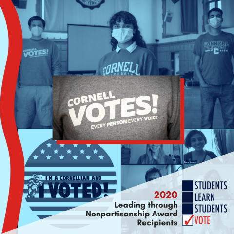 Cornell Votes wins 2020 Students Learn Students Vote award