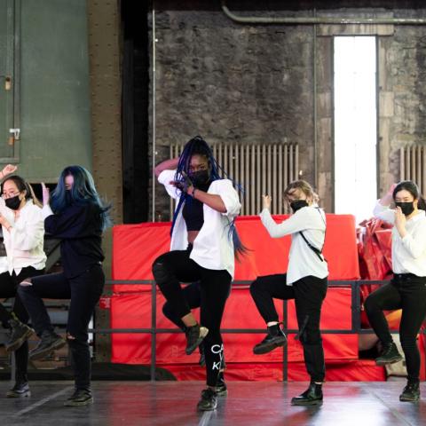 Cornell E.Motion performs a dance.