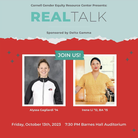 A poster promoting the 2023 REALTalk event.