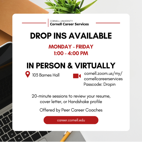 Drop Ins Available In Person and Virtual M-F 1-4