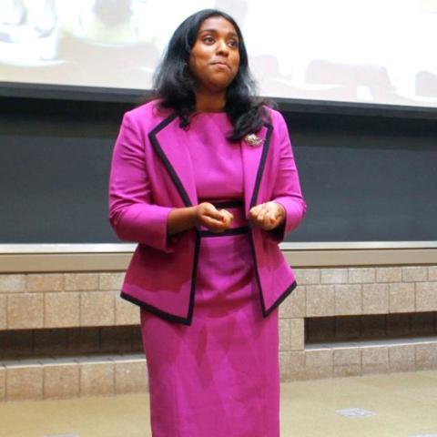 Asha Prabhat ’24, co-captain of the Cornell Speech Team
