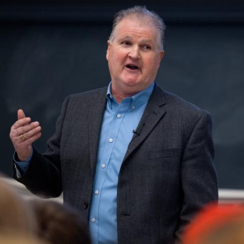 Coach Schafer ’86 imparts hockey-infused wisdom in ‘Last Lecture’