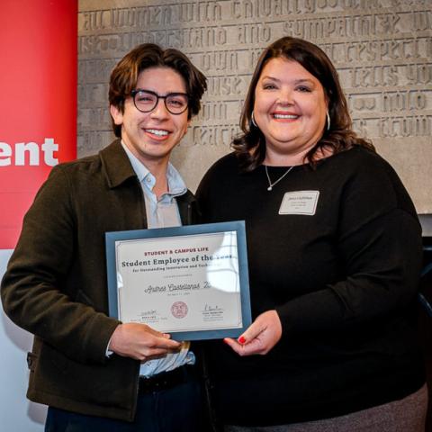 Student receives Student Employment Award