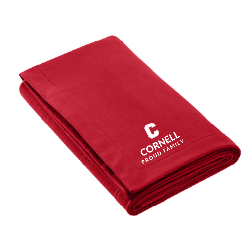 Red sweatshirt blanket