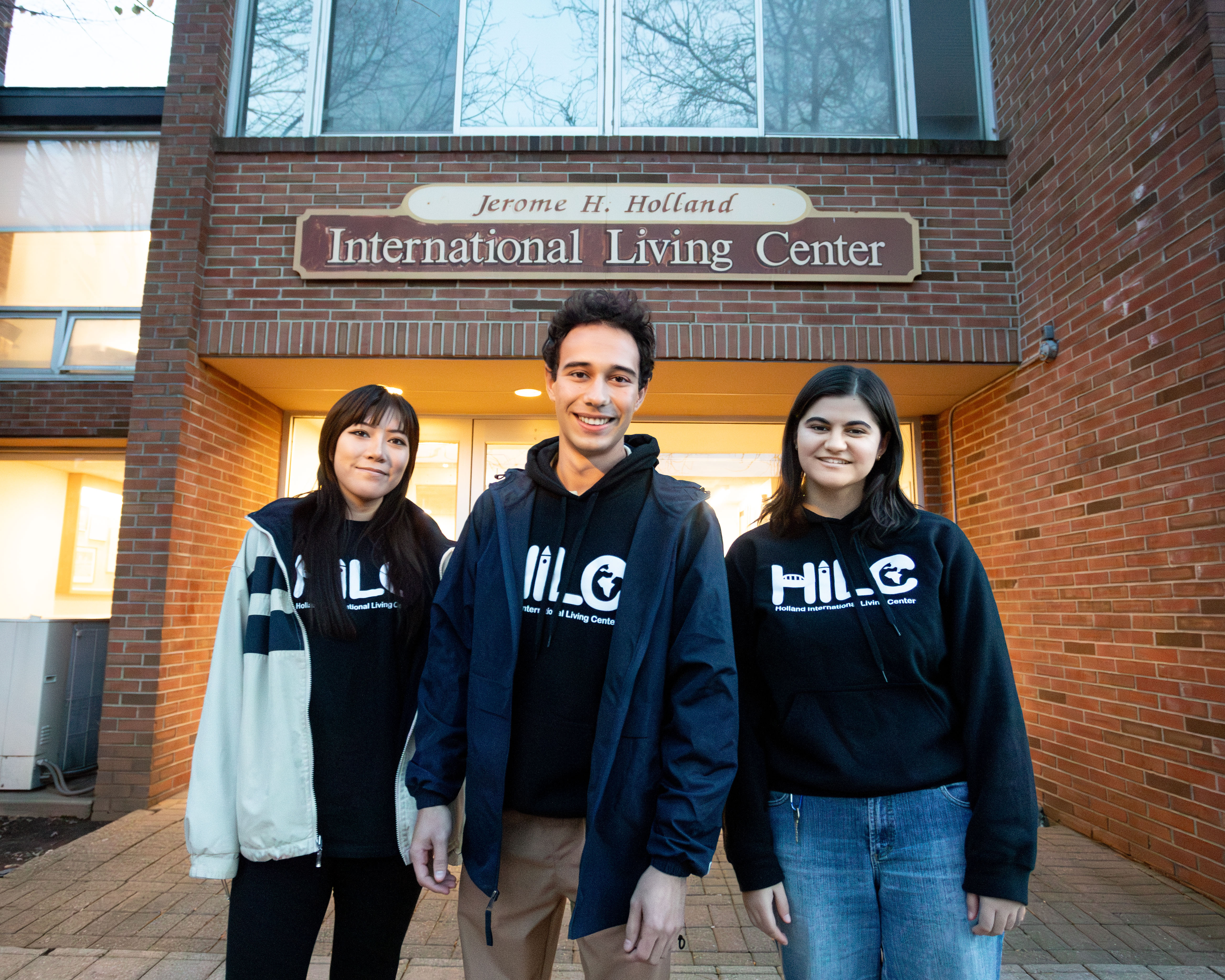 Group photo of students outside HILC