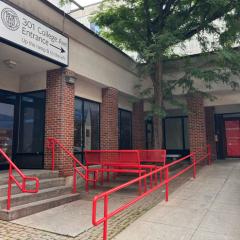 Entryway to 301 College Avenue