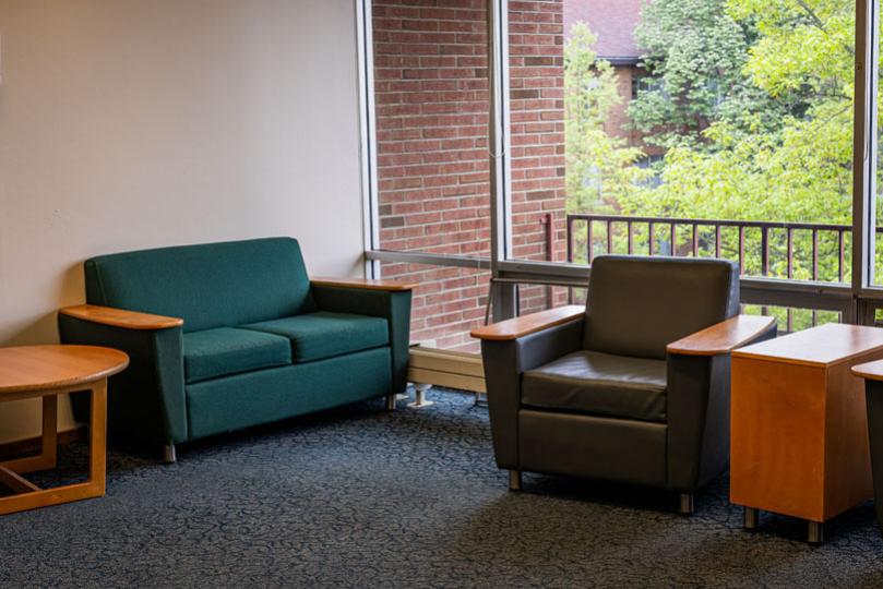 Lounge with couche, armchair, and 2 side tables