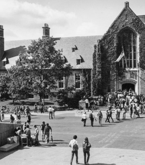 Provided Willard Straight Hall, seen here in October 1977, turns 100 this year.