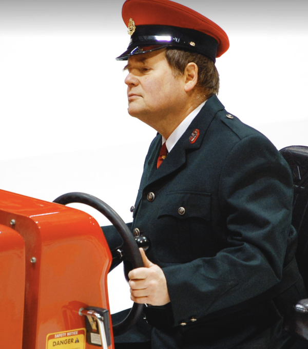 Dave Nulle driving a Zamboni on Cornell Ice