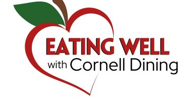 Eating Well with Cornell Dining logo in a stylized apple symbol