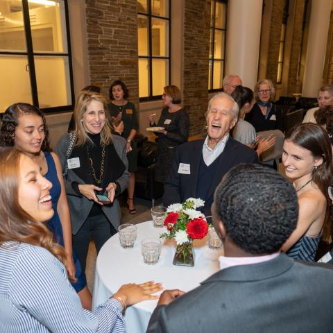 Fred Wilpon and Kessler Presidential Scholars meet at 2019 Welcome Dinner