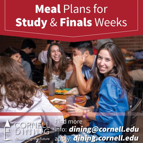 Meal Plans for Study & Finals Weeks