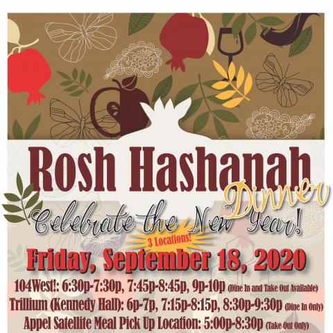 Celebrate the New Year with Rosh Hashanah Dinner on Friday, September 18th