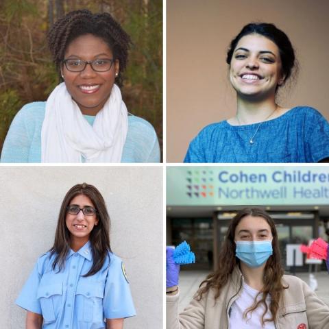 Images of the four student winners of this years Robinson Appel Awards
