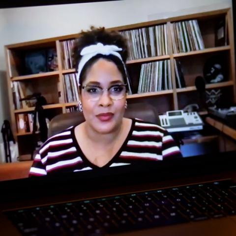 Ijeoma Oluo presents during virtual MLK lecture