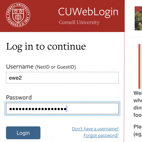 A login screen with an error message